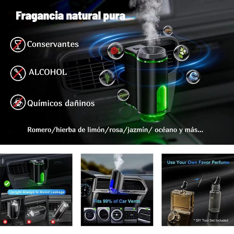 Difusor inteligente de aceites esenciales para coche sin agua
