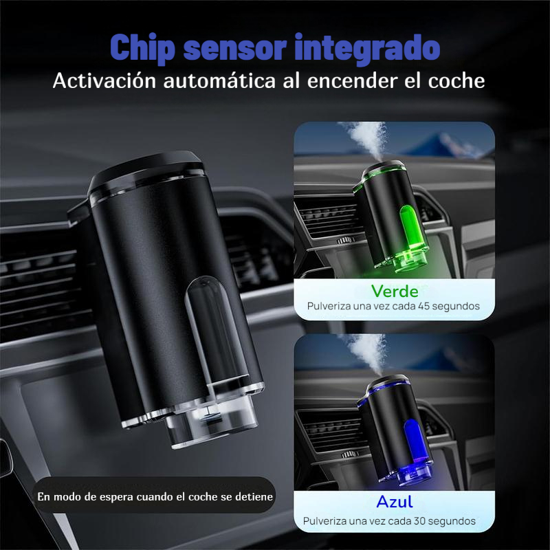 Difusor inteligente de aceites esenciales para coche sin agua