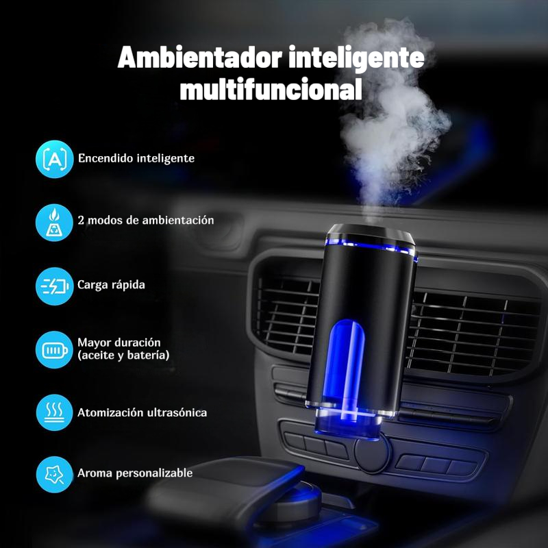 Difusor inteligente de aceites esenciales para coche sin agua