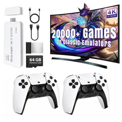 M15 Plus Wireless Retro Gaming Console, 4K Output Controller, Home Game Console with 20,000+ Games, E-Sports Controller