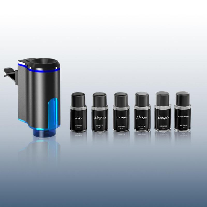 Difusor inteligente de aromaterapia para coche – con 6 fragancias exclusivas incluidas