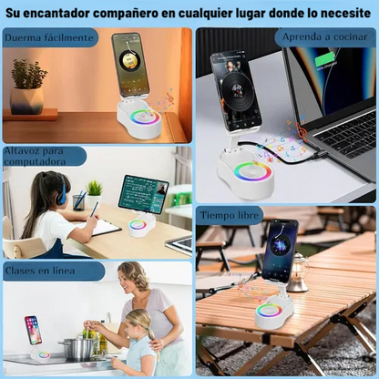 Soporte con Altavoz &amp; Cargador