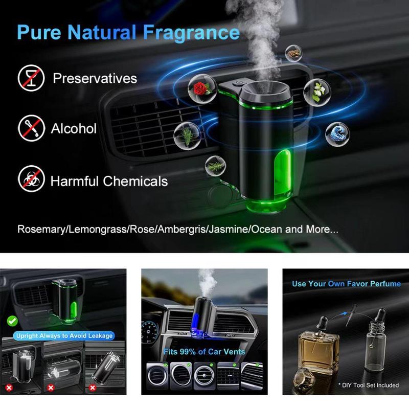 Difusor inteligente de aromaterapia para coche – con 6 fragancias exclusivas incluidas