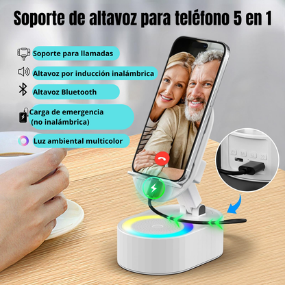 Soporte con Altavoz &amp; Cargador